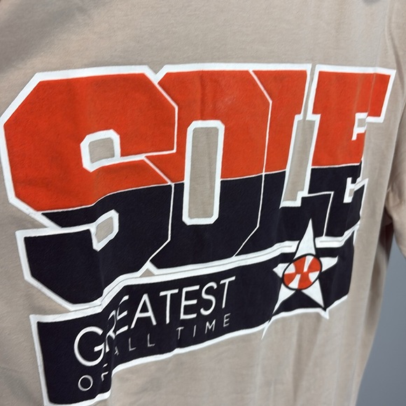 Goat Beige Graphic Shirt/Shorts Set with Bold Print - Picture 5 of 5